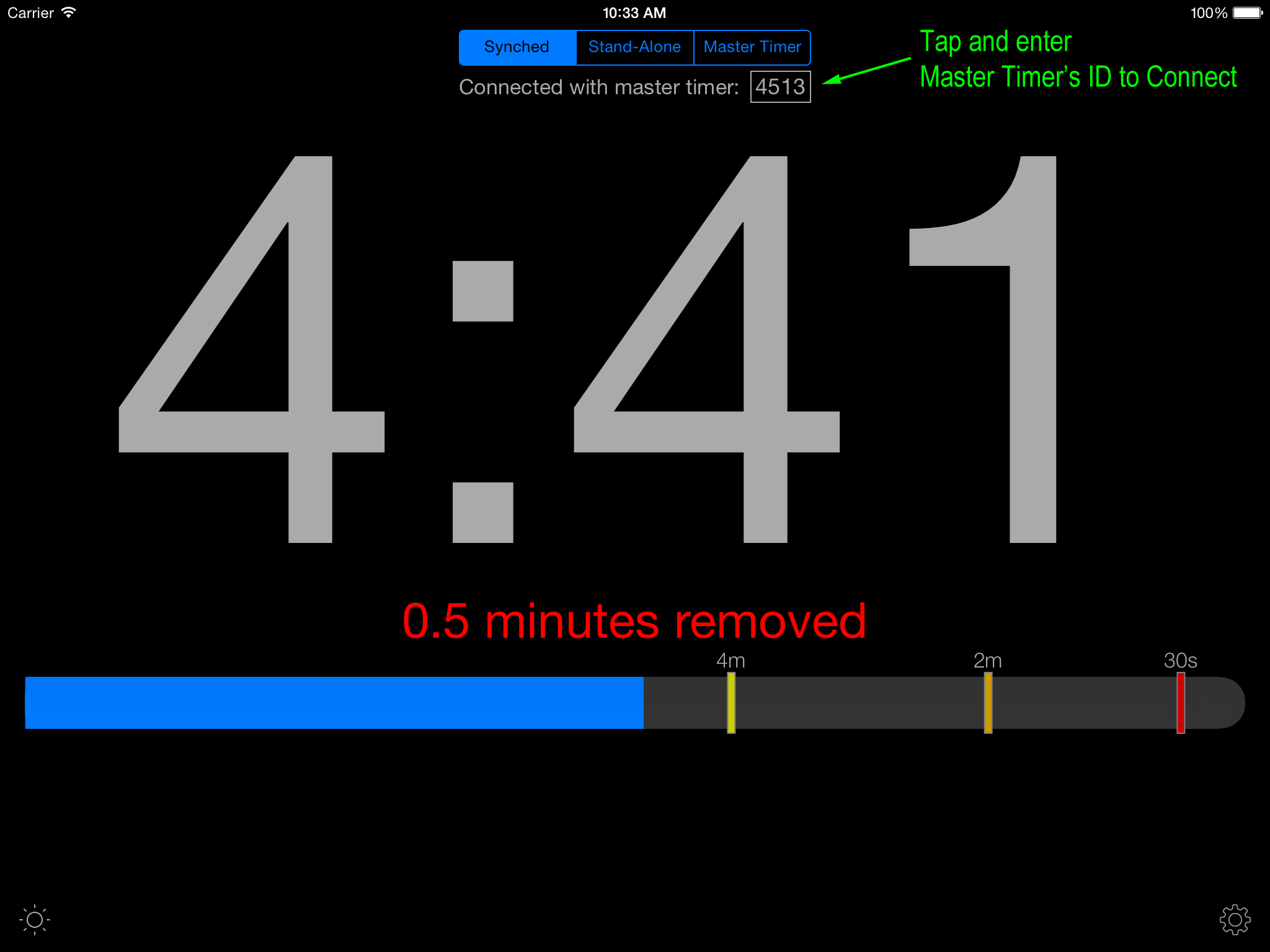 Connecting With Master Timer